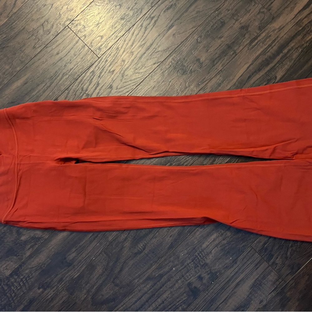 Lululemon Orange Flared leggings
